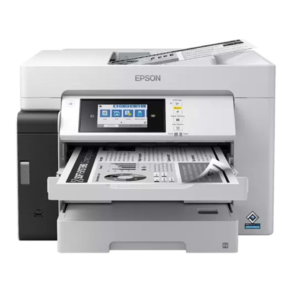 Epson EcoTank M15180 Wi-Fi + Fotokopi + Tarayıcı A3-A4 Siyah Beyaz Mürekkep Tanklı Yazıcı