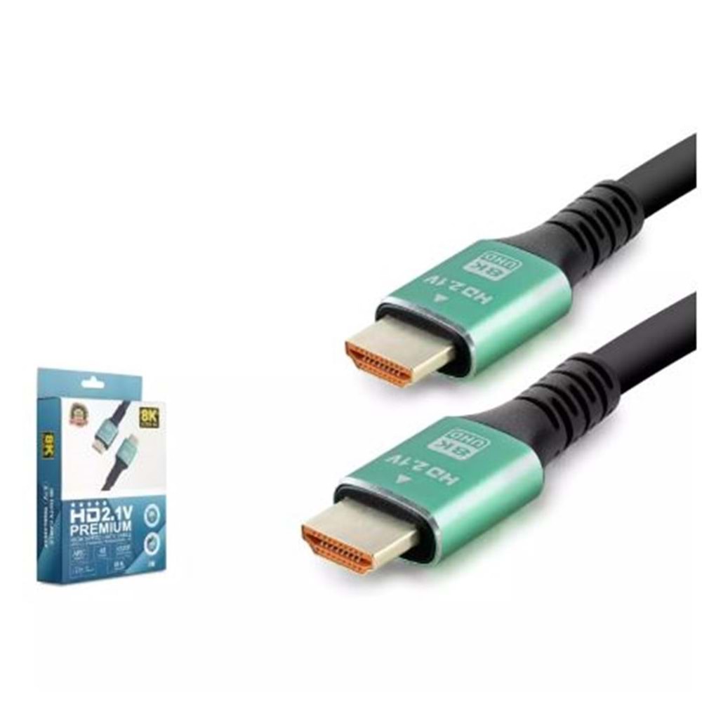 HADRON HDX2045 HDMI KABLO PVC 8K 60HZ 2.1V OPTIC OD8.0 3M SİYAH