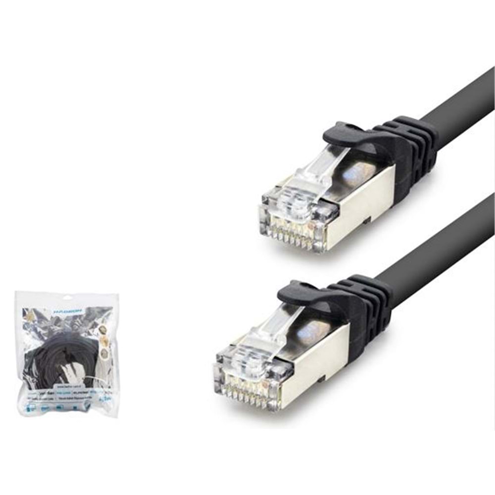 Hadron Hdx5088 Cat7 Kablo 1000Gbt 250Mhz 30Cm Siyah