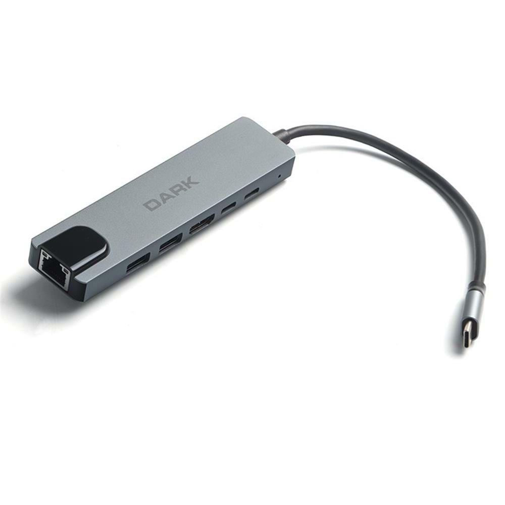 Dark DK-AC-U31X47 6sı 1 Arada USB 3.2 Gen 1 Type-C to Ethernet - HDMI Çoklayıcı
