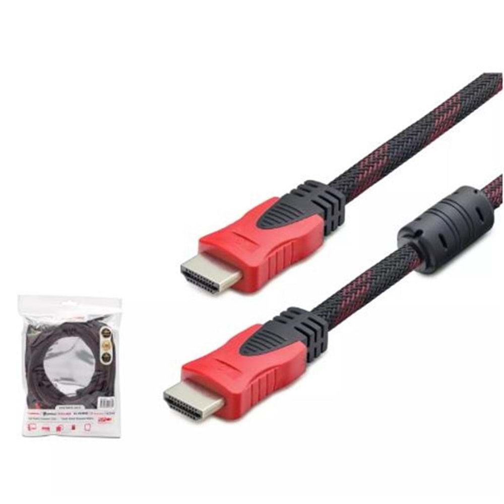 Hadron Hdx2017 10M Hdmi Kablo Örgülü Siyah