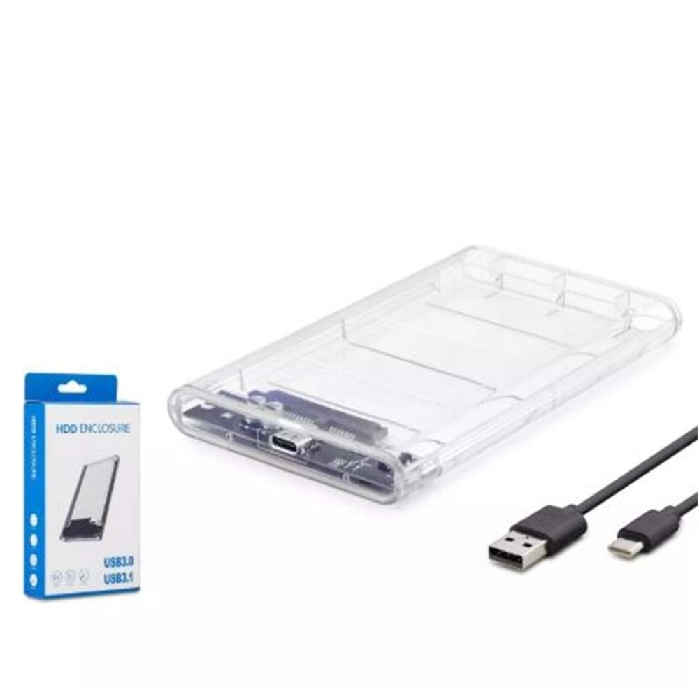 HADRON HDX1766 HDD KUTU TYPE-C3.1 + USB3.0 2.5
