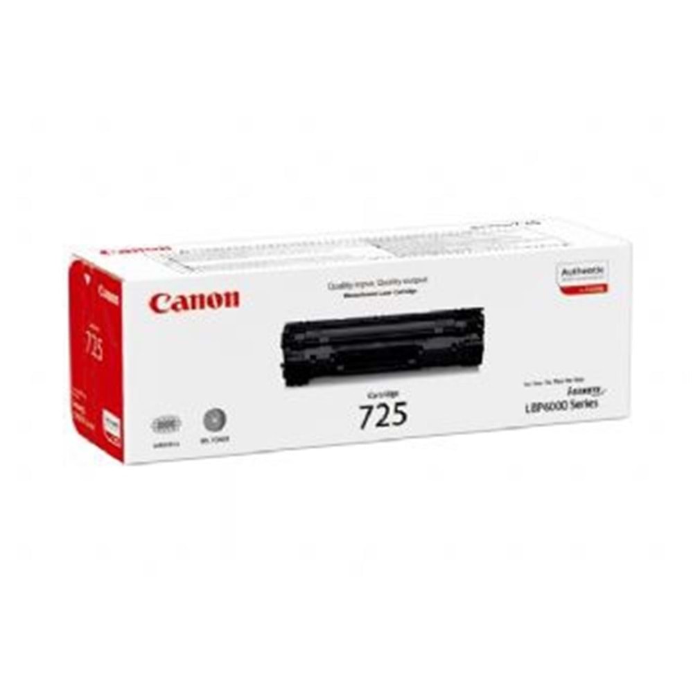 Canon CRG-725 1.600 Sayfa Toner LBP6030 MF3010