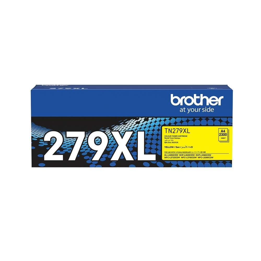 Brother TN-279XLY Yellow Sarı Toner HL-L3280CDW DCP-L3520-3560 MFC-L3720-3760-8390 2.300 Sayfa