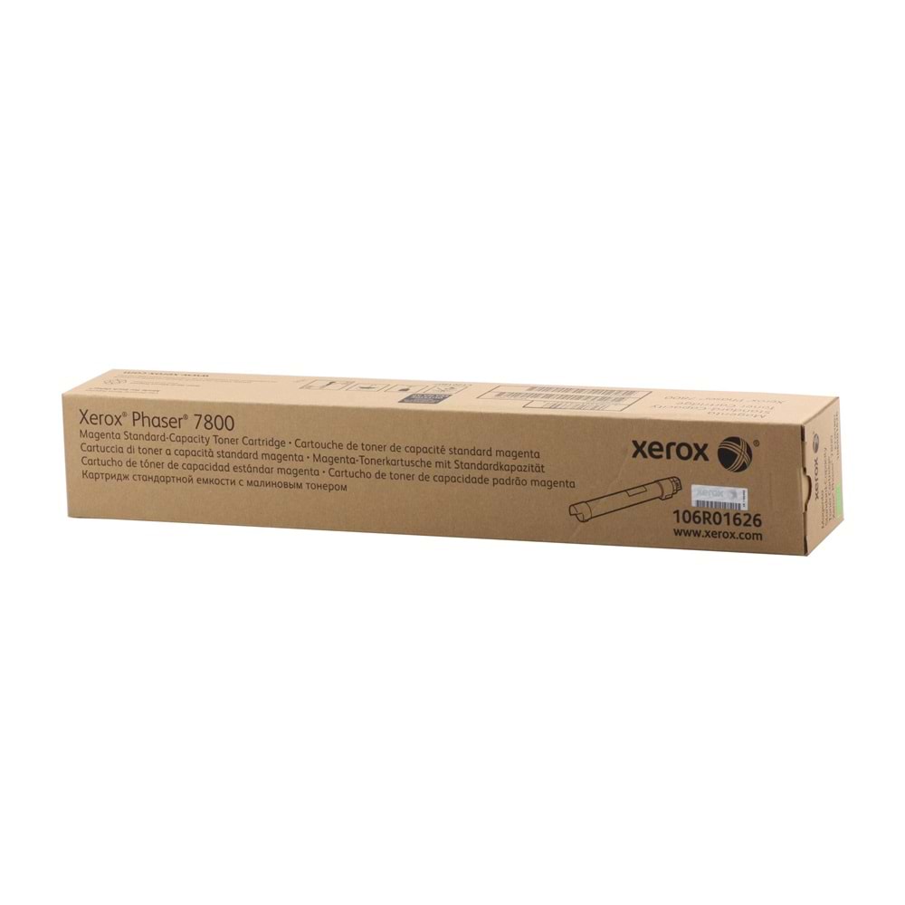 Xerox 106R01626 Phaser 7800 Standart Kapasite Magenta Kırmızı Toner 6.000 Sayfa