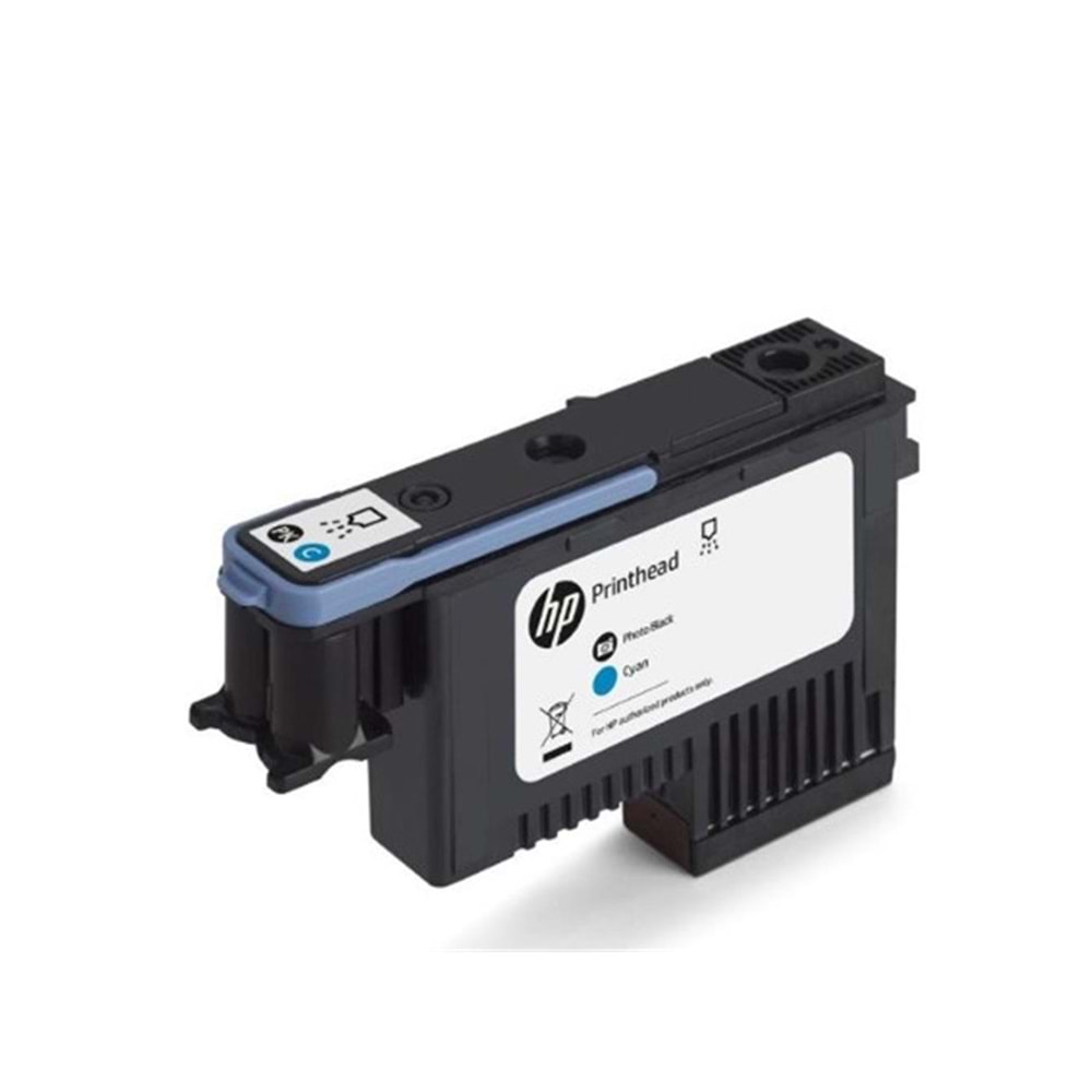 HP F9J86A 744 Fotoğraf Siyahı ve Mavi Baskı Kafası