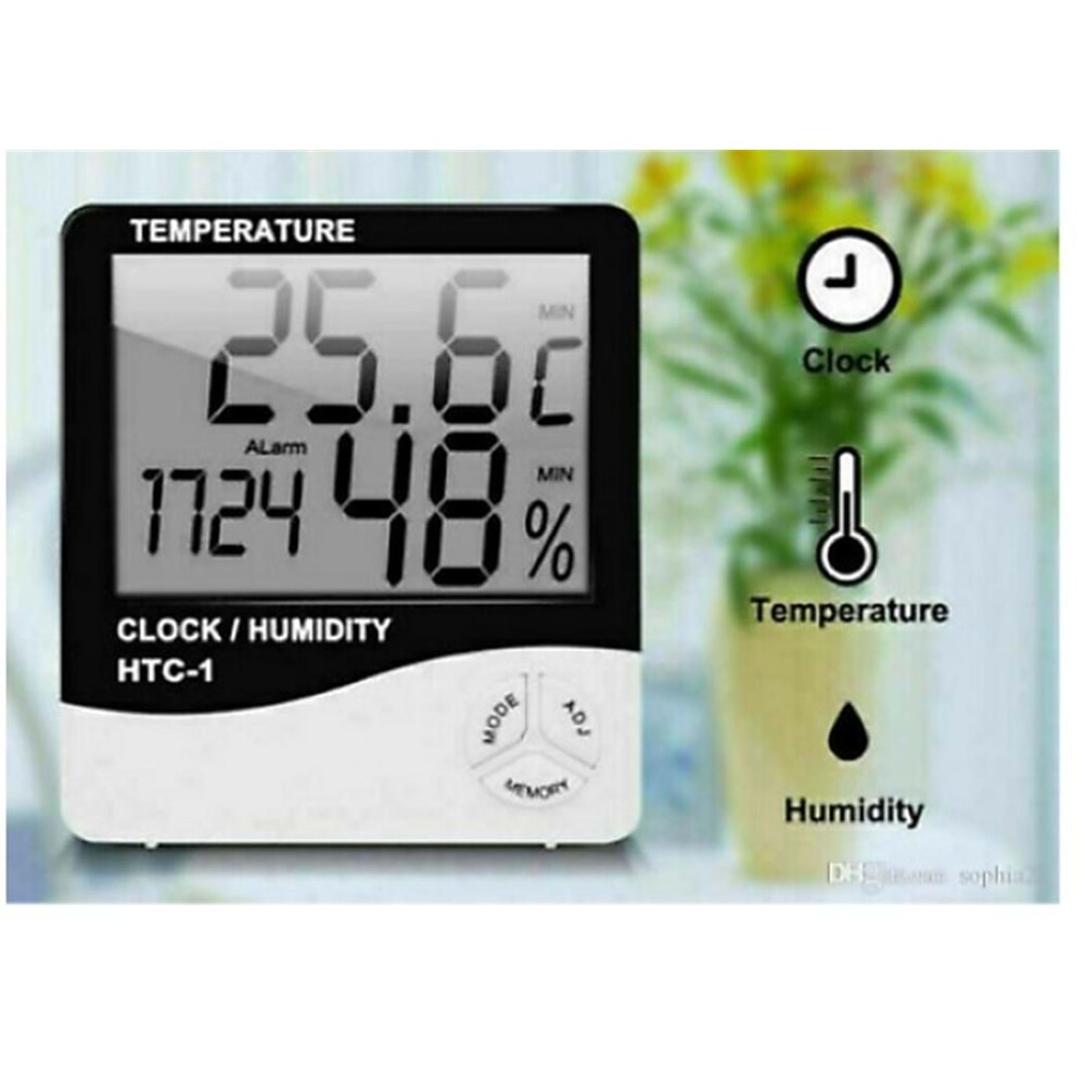 Lotus LTS-3273 Clock Dijital Nem ve Sıcaklık Ölçer Saat