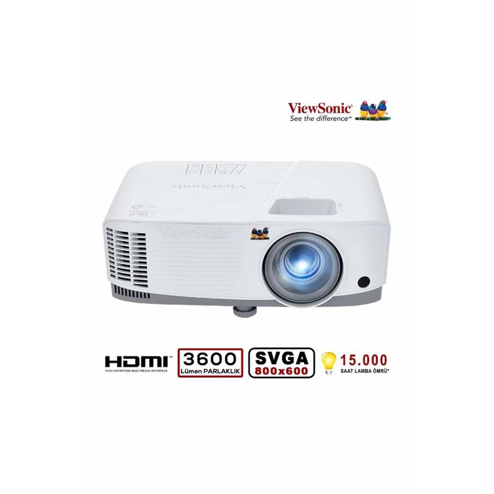 Viewsonic PA700X DLP XGA(1024x768) 4500AL 2xHDMI 1xVGA 12.500:1 Hoparlör Projeksiyon