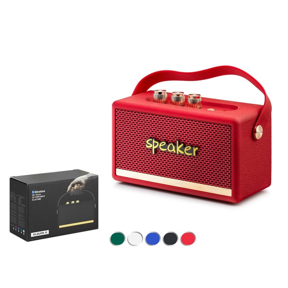 Hadron KILBURN3MAVİ Bluetooth Nostalji Speaker168-103-72MM