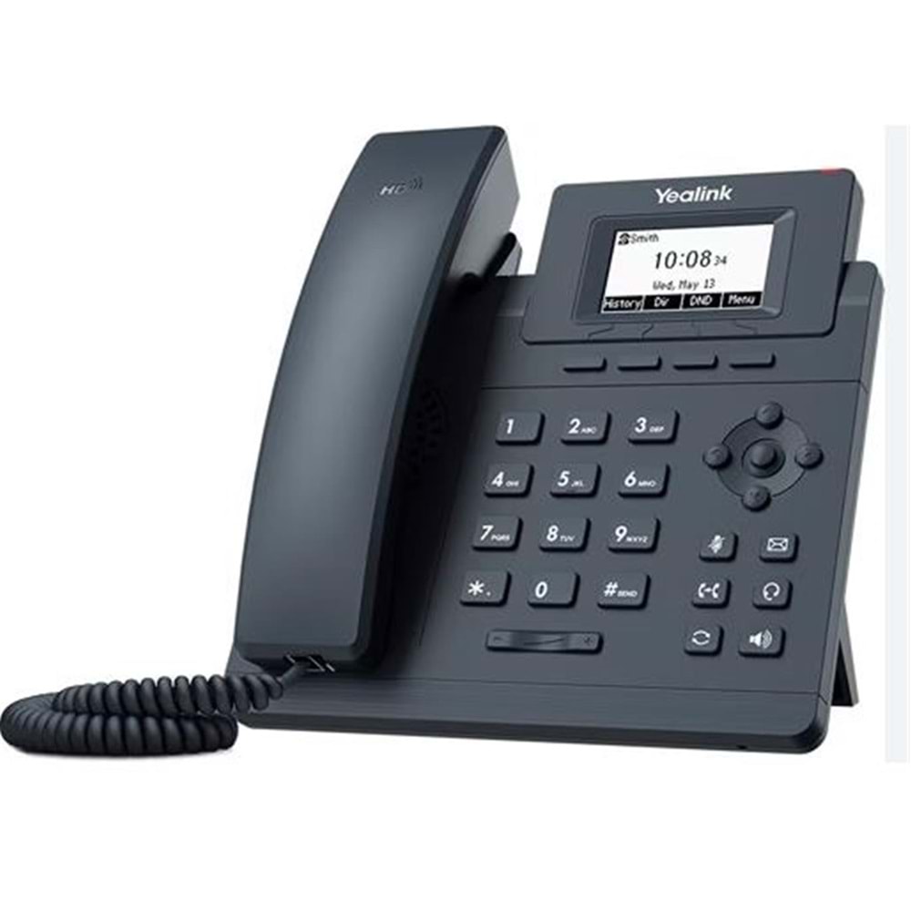 Yealink T30P IP Telefon PoE Destekli Adaptör Dahil