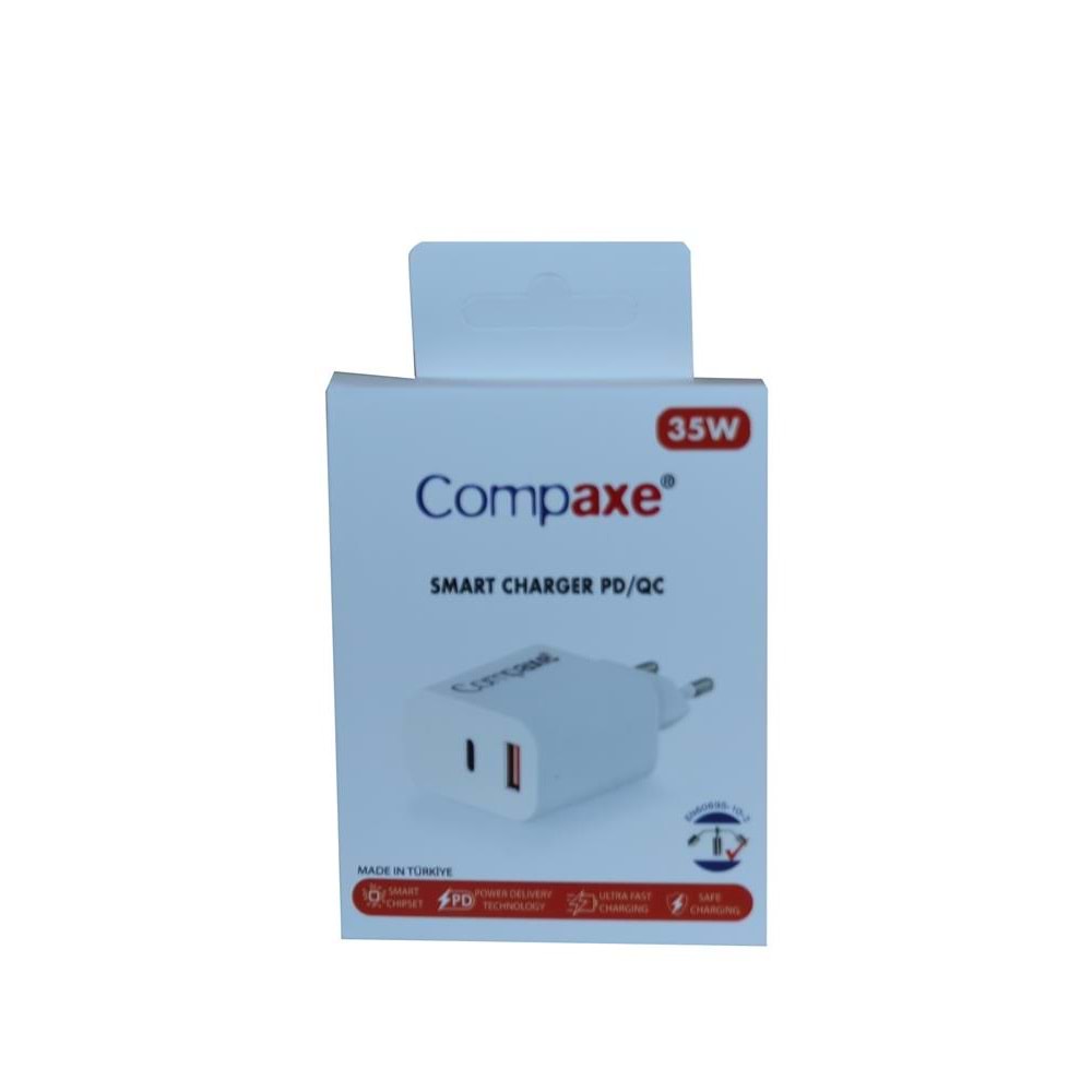 Compaxe CTA-350UT 35W 5V 3A PD-QC+ Type-C Usb Şarj Kablosu