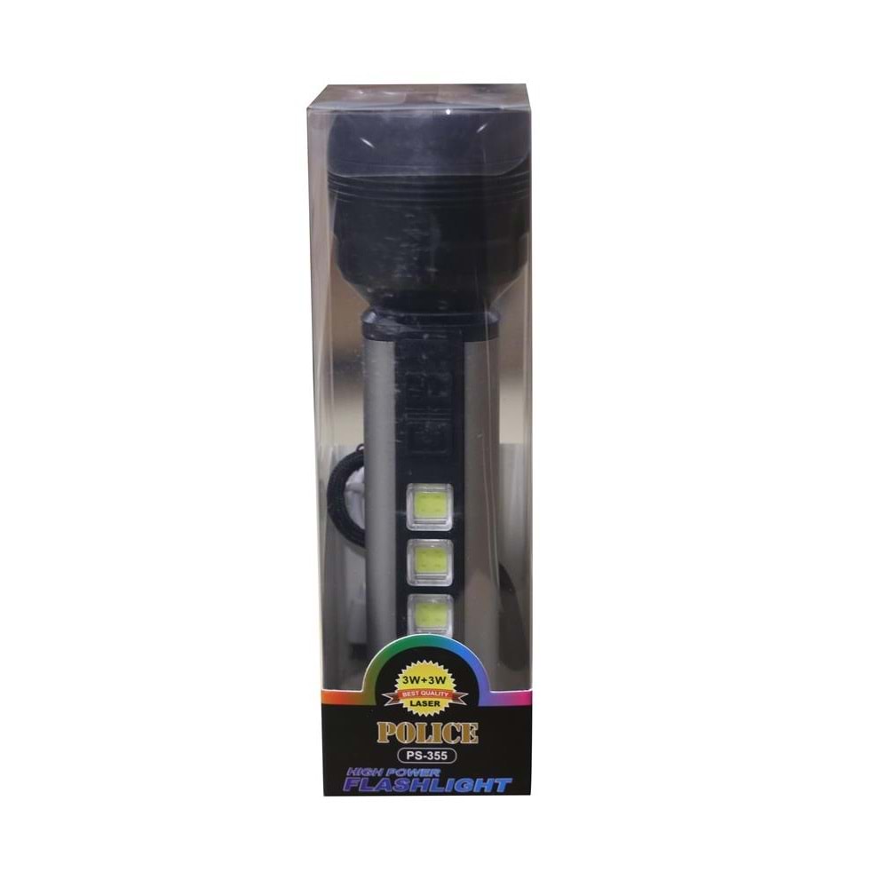 Polıce PS-355 Enerji Göstergeli Şarjlı El Feneri