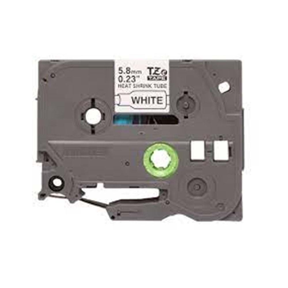 Brother P-Touch HSE-231 12 mm Beyaz Üzerıne Sıyah Isı ile Daralan Laminasyonlu Etiket