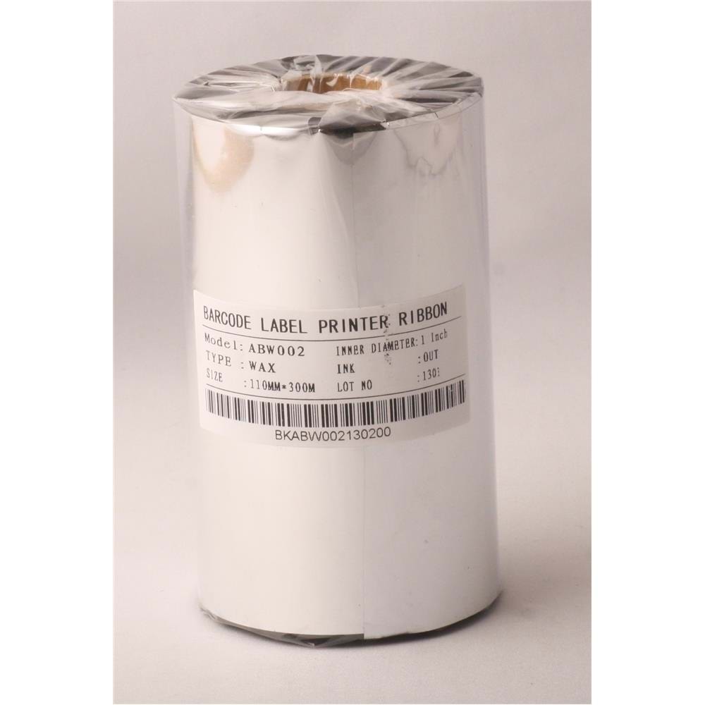 Ribbonsan WX-10FBK 110-300MT Wax Ribbon