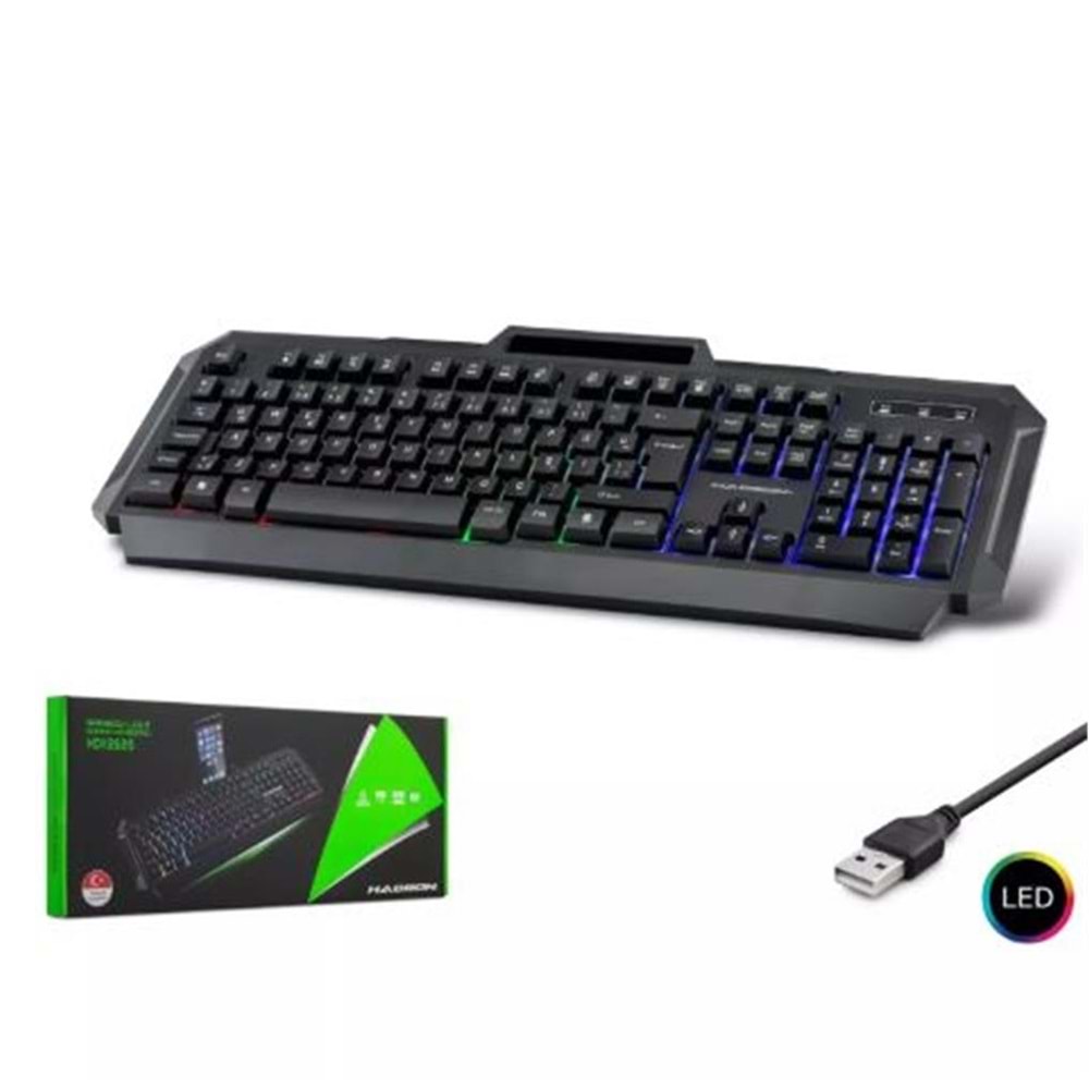 Hadron Hdx2605 Kablolu Oyuncu Klavye Led Q Siyah