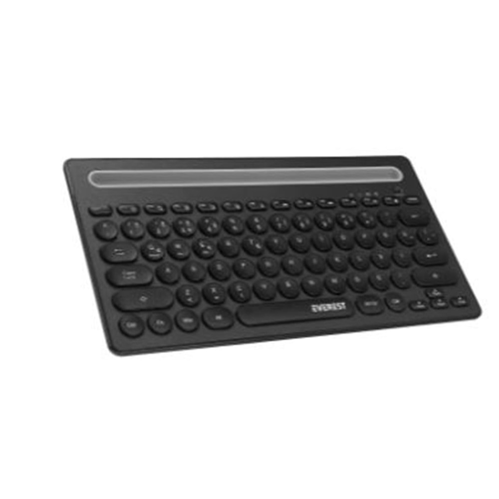 Everest KB-BT84 Siyah-Gri Bluetooth Ultra İnce+Şarjlı Q Mac-Win-Android-Ios Uyumlu Kablosuz klavye