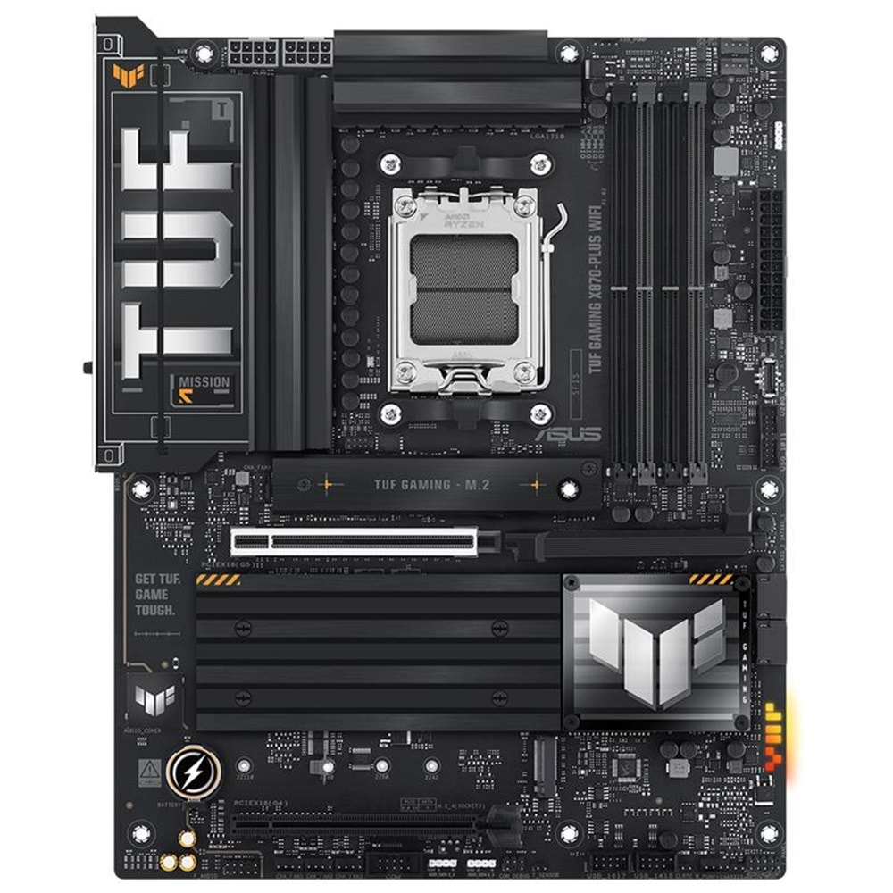 ASUS TUF GAMING X870-PLUS WIFI DDR5 8000MHZ 1XHDMI 2XUSB4 4XM.2 AM5 ATX (AMD AM5 9000/8000/7000 SERİLERİ İLE UYUMLU) 