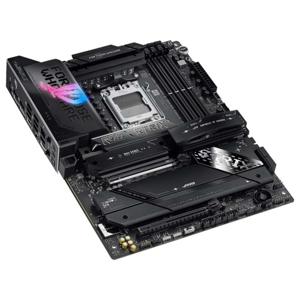 ASUS ROG STRIX X870E-E GAMING WIFI DDR5 8000MHZ 1XHDMI 1XDP 4XM.2 AM5 ATX (AMD AM5 9000/8000/7000 SERİLERİ İLE UYUMLU) 