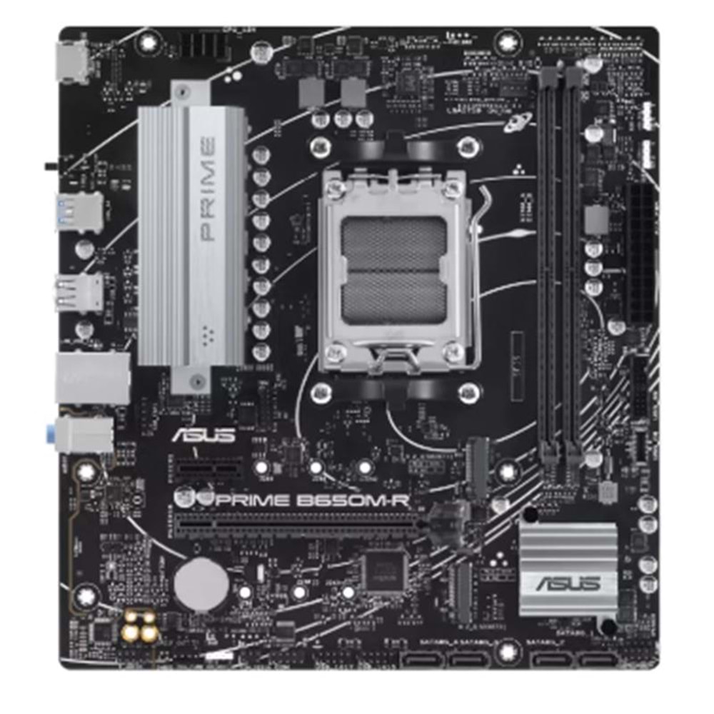 ASUS PRIME B650M-R DDR5 7200MHZ 1XHDMI 2XM.2 USB3.2 MATX AM5 (AMD AM5 9000/8000/7000 SERİLERİ İLE UYUMLU) 
