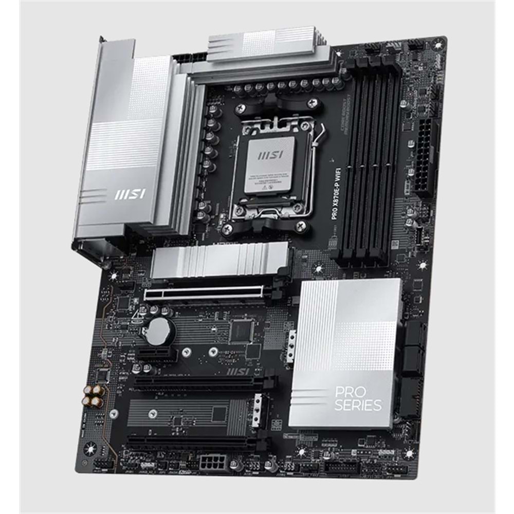 MSI PRO X870E-P WIFI DDR5 8200MT/S 1XHDMI 3XM.2 USB AM5 ATX(AMD AM5 9000/8000/7000 SERİLERİ İLE UYUMLU) 