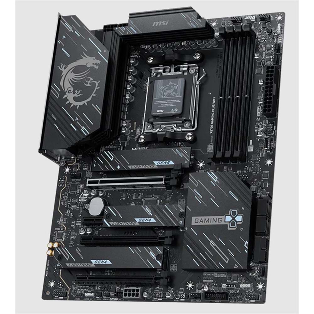 MSI X870E GAMING PLUS WIFI DDR5 8200MT/S 1XHDMI 3XM.2 USB AM5 ATX(AMD AM5 9000/8000/7000 SERİLERİ İLE UYUMLU) 