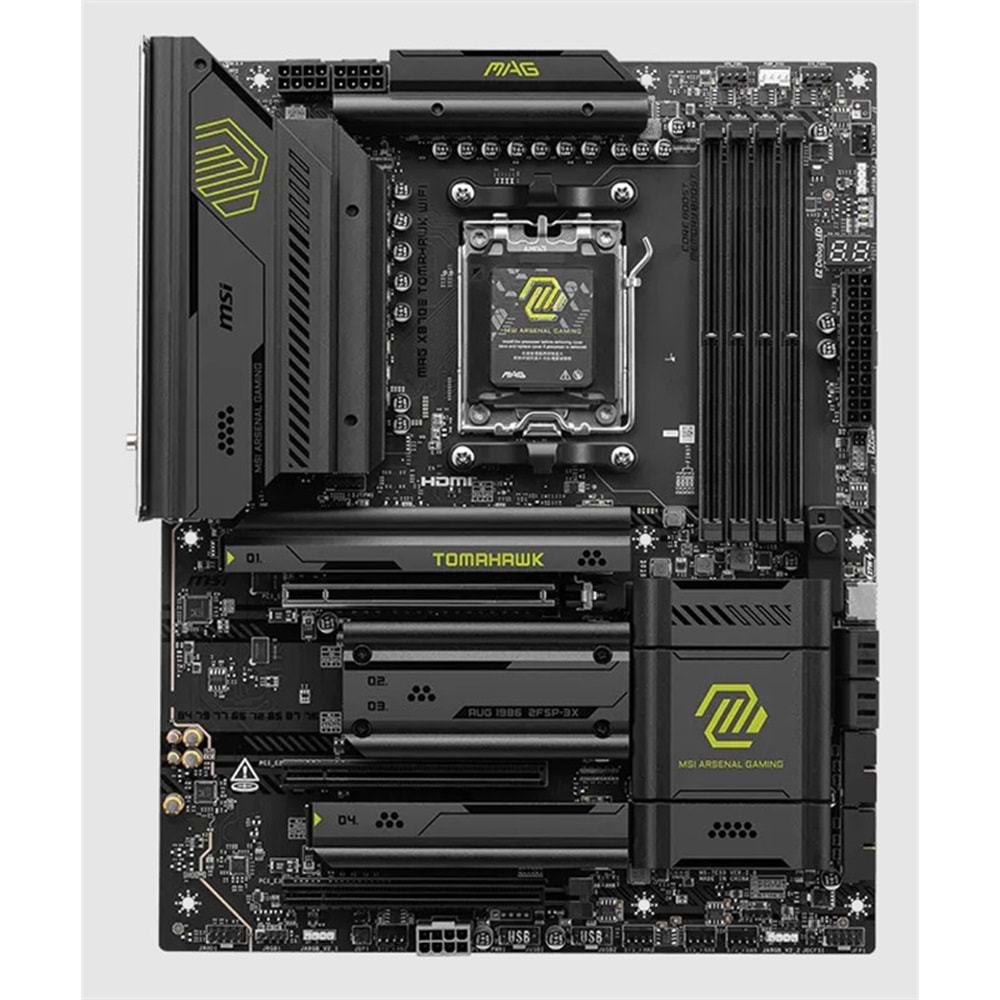 MSI MAG X870E TOMAHAWK WIFI DDR5 8400MT/S 1XHDMI 4XM.2 USB AM5 ATX(AMD AM5 9000/8000/7000 SERİLERİ İLE UYUMLU) 