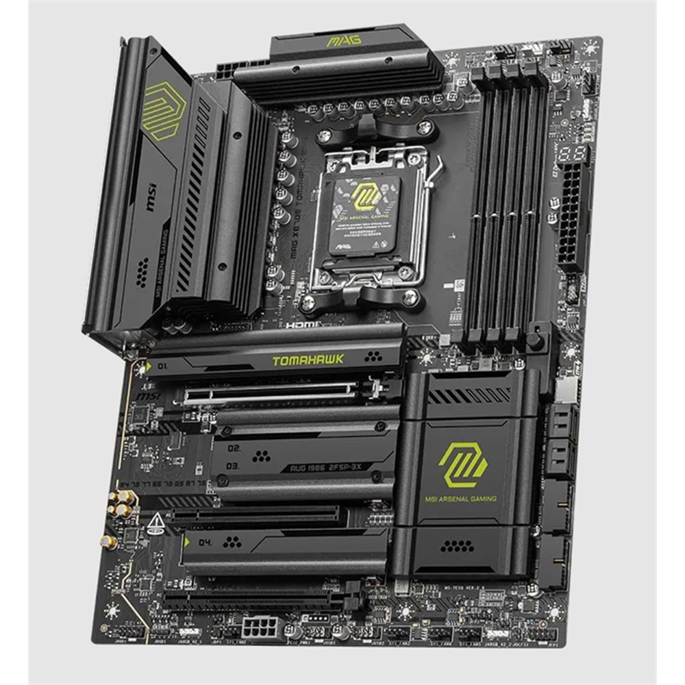 MSI MAG X870E TOMAHAWK WIFI DDR5 8400MT/S 1XHDMI 4XM.2 USB AM5 ATX(AMD AM5 9000/8000/7000 SERİLERİ İLE UYUMLU) 