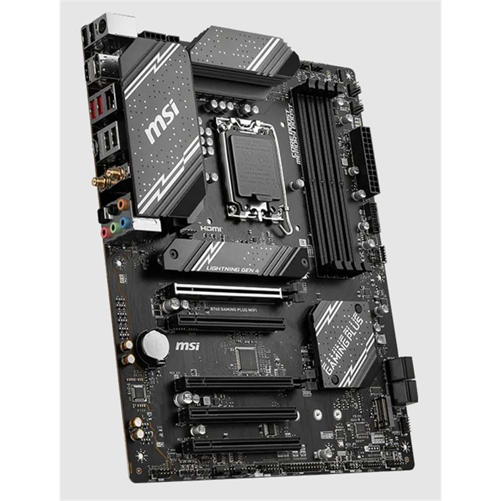 MSI B760 GAMING PLUS WIFI DDR4 6800MHZ 1XHDMI 1XDP 2XM.2 USB ATX 1700P (12. / 13. VE 14. NESİL İŞLEMCİ İLE UYUMLU) 