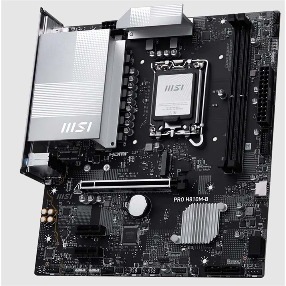 MSI PRO H810M-B DDR5 6400MHZ 1XHDMI 1XDP 1XM.2 MATX 1851P (INTEL ULTRA PROCESSORS SERIES 2) 