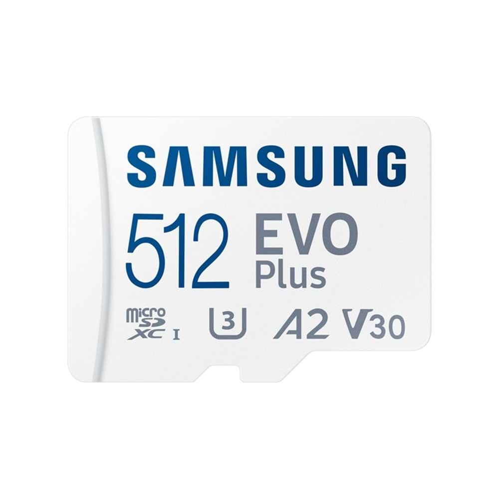 SAMSUNG 512GB EVO PLUS MICROSDXC UHS-I U3 V30 A2 160MB/S MB-MC512SA/TR 