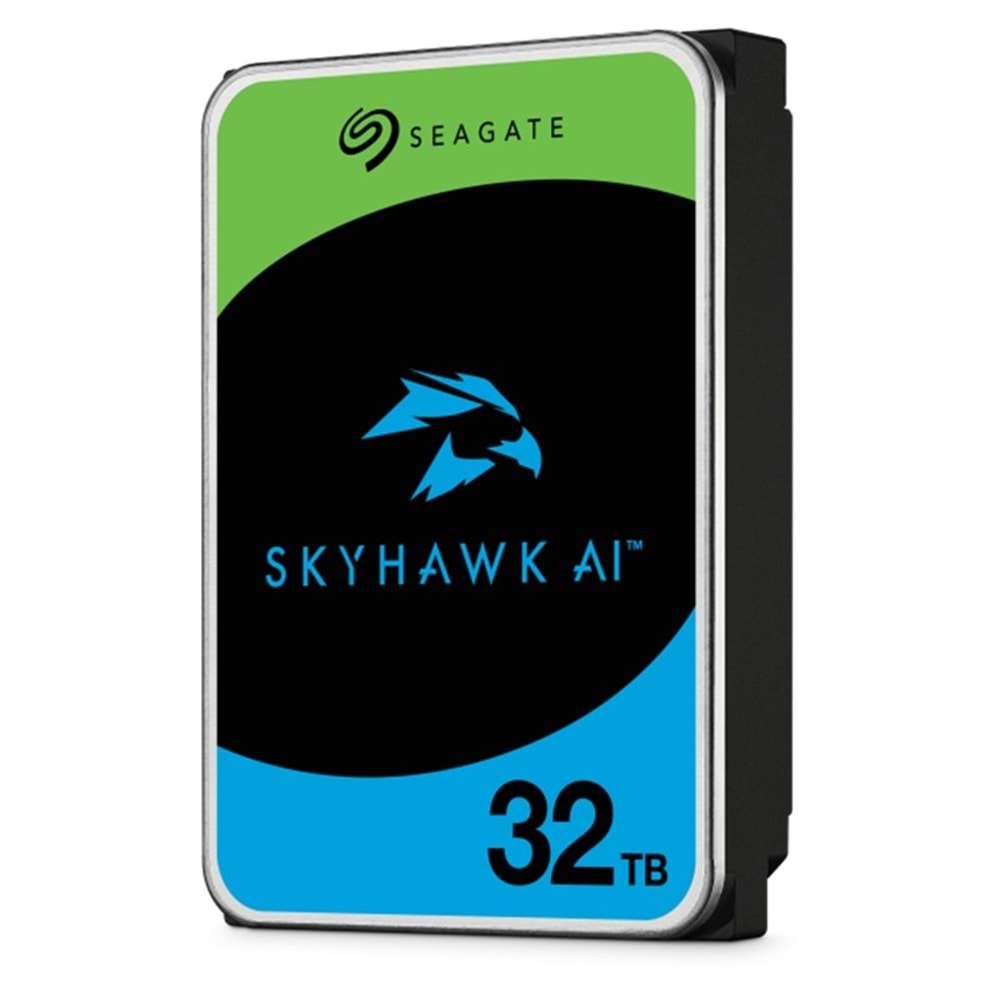 32 TB SEAGATE 3.5 SKYHAWK AI SATA 6 512MB 7/24 GUVENLIK ST32000VE000 (5 YIL RESMI DIST GARANTILI) 