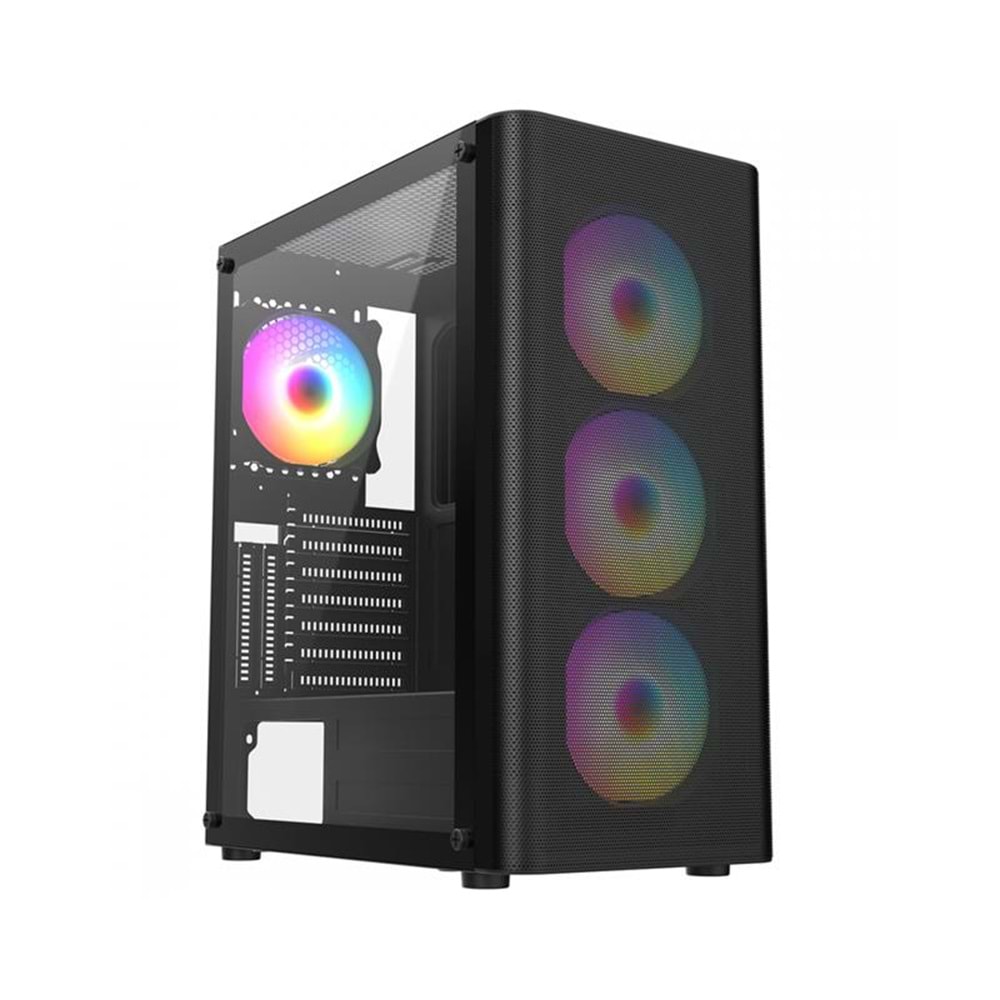 FRISBY FC-9385G 550W 4X8120MM FAN GAMİNG SİYAH KASA 