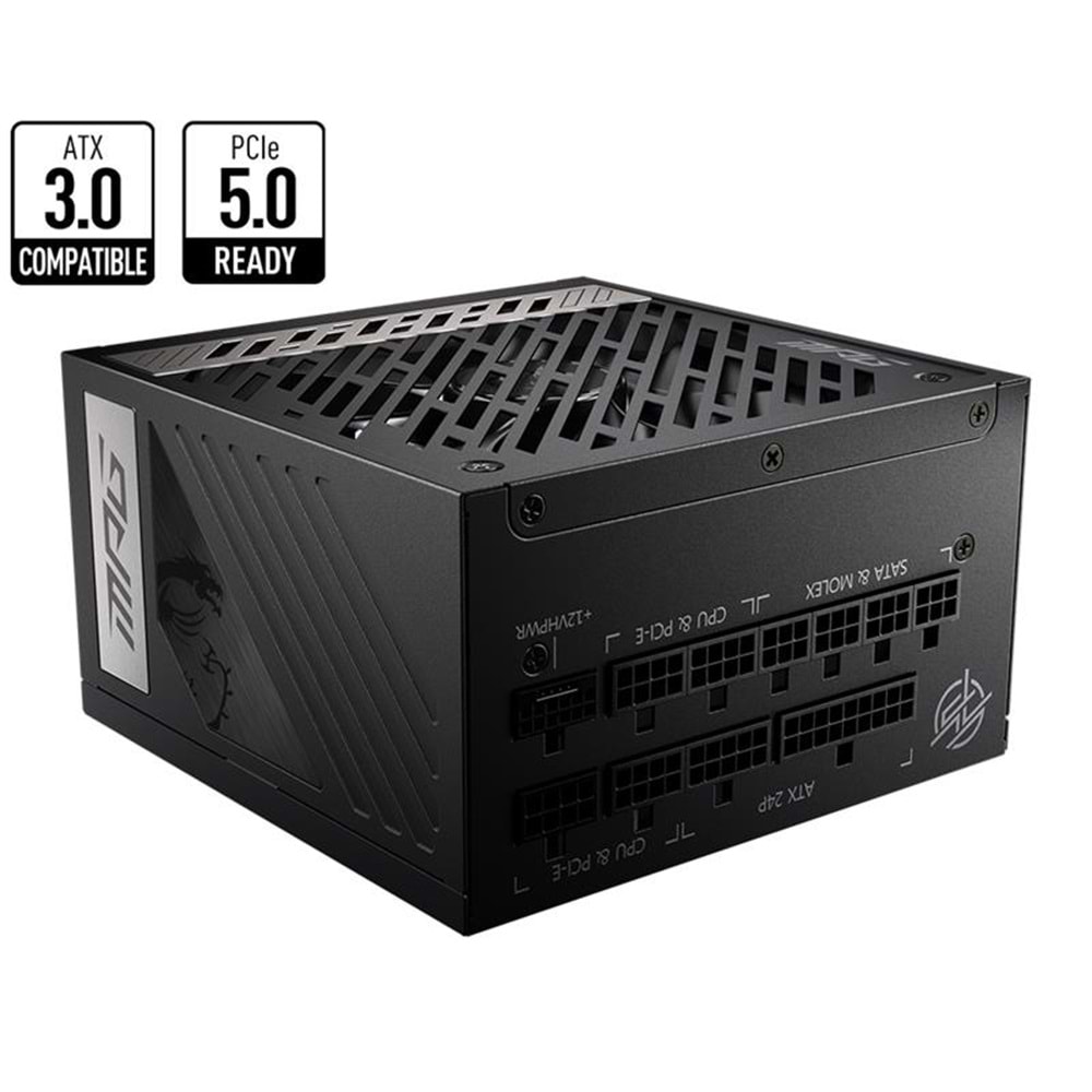 MSI MPG A850G PCIE5 850W 80+ GOLD POWER SUPPLY 