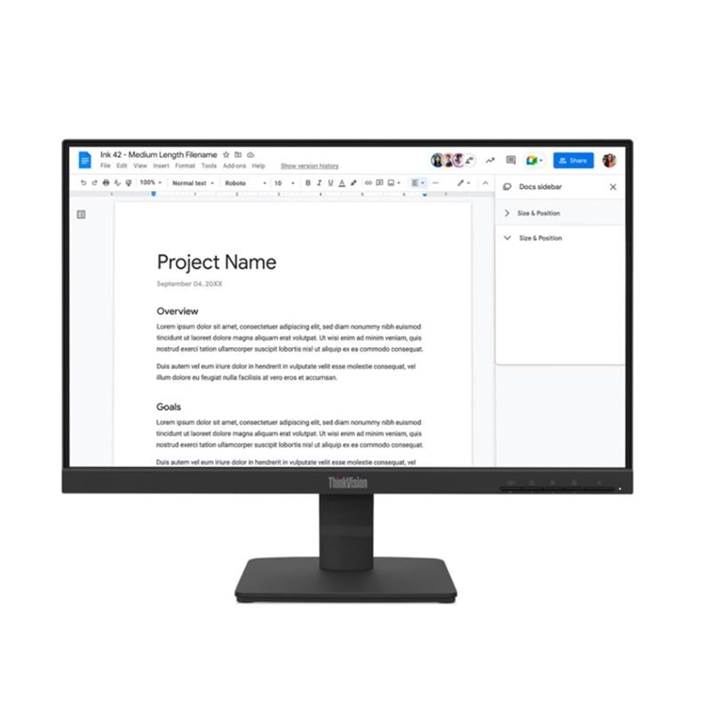21.5 LENOVO S22-4E THINKVISION 64CBKAT6TK FHD 4MS 100HZ HDMI+VGA WLED MONITOR (3 YIL GARANTİ) 