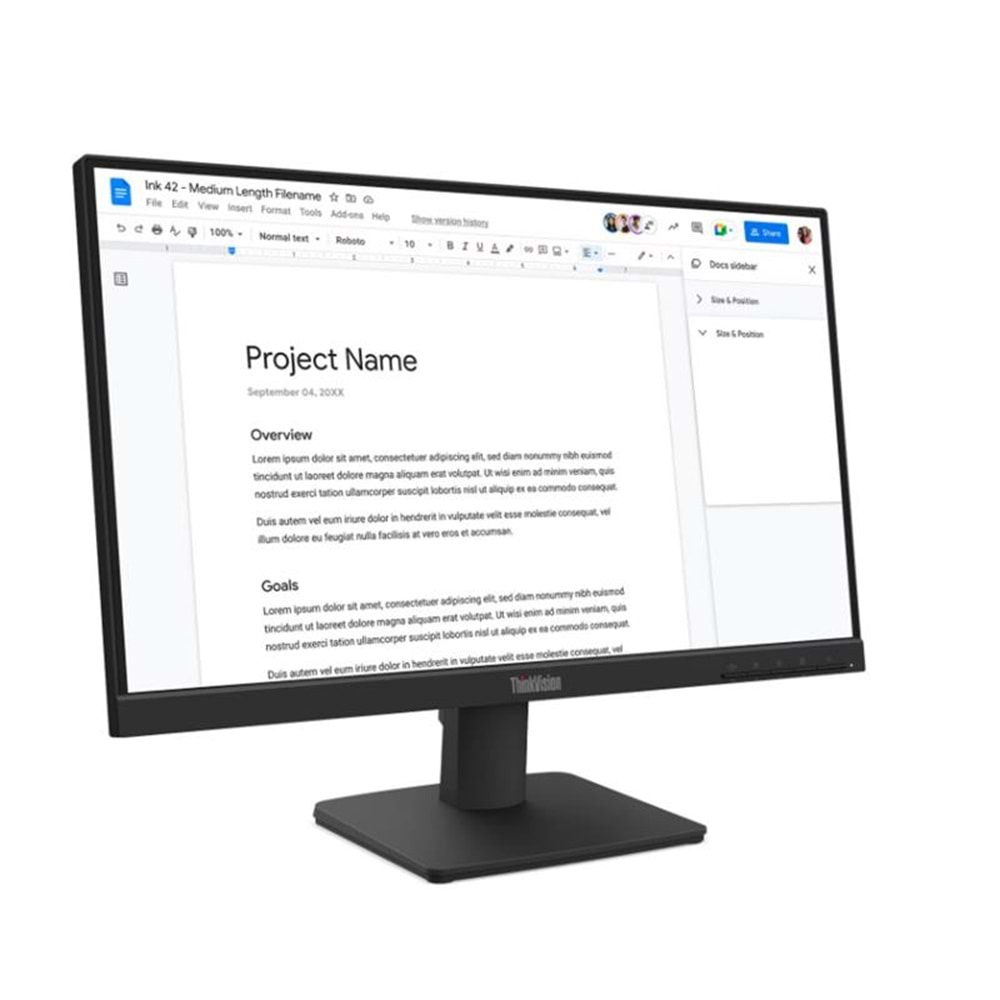 21.5 LENOVO S22-4E THINKVISION 64CBKAT6TK FHD 4MS 100HZ HDMI+VGA WLED MONITOR (3 YIL GARANTİ) 