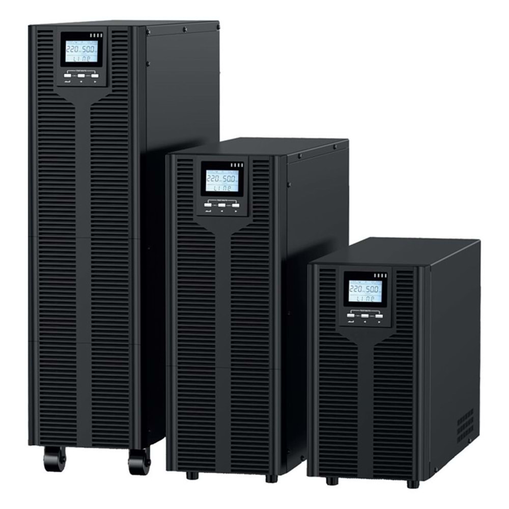 TESCOM TEOS+ 310 10KVA 3F/3F (20X7AH) RS-232 PF;0,9 5/10DK LCD ONLINE UPS (TRIFAZE) 