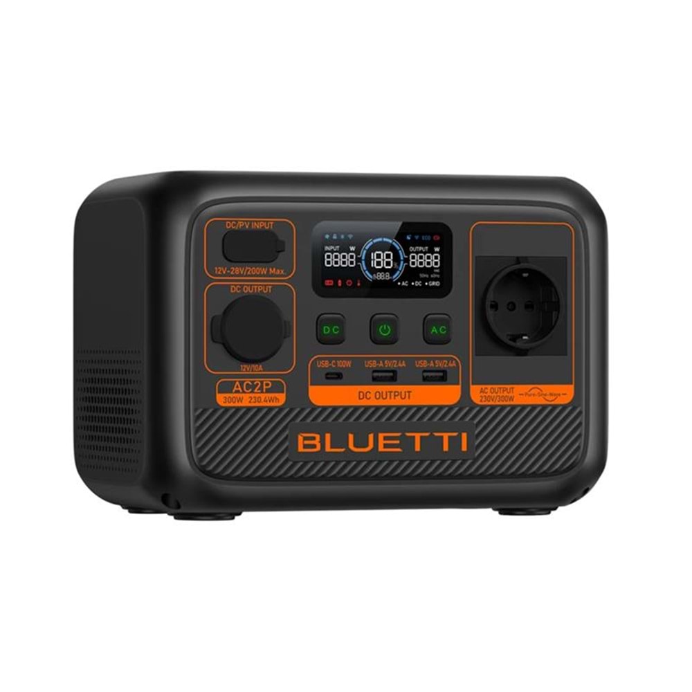 BLUETTI AC2P 300W 230,4WH TAŞINABİLİR GÜÇ İSTASYONU 