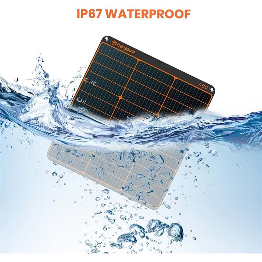 FLEXSOLAR A60 TAŞINABİLİR GÜNEŞ PANELİ 60W 