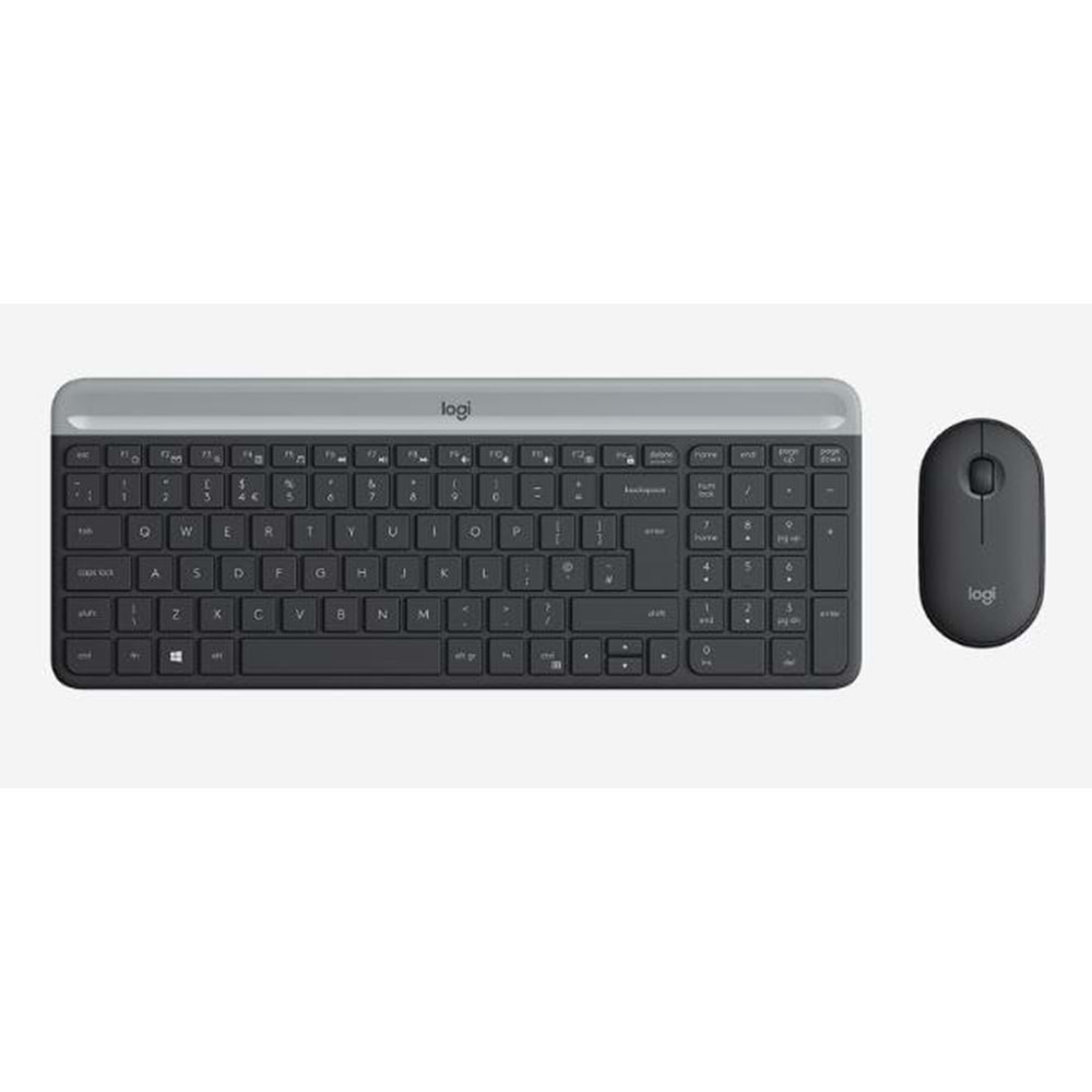 LOGITECH MK470 Q TR İNCE KABLOSUZ KLAVYE MOUSE SET SİYAH 920-009435 