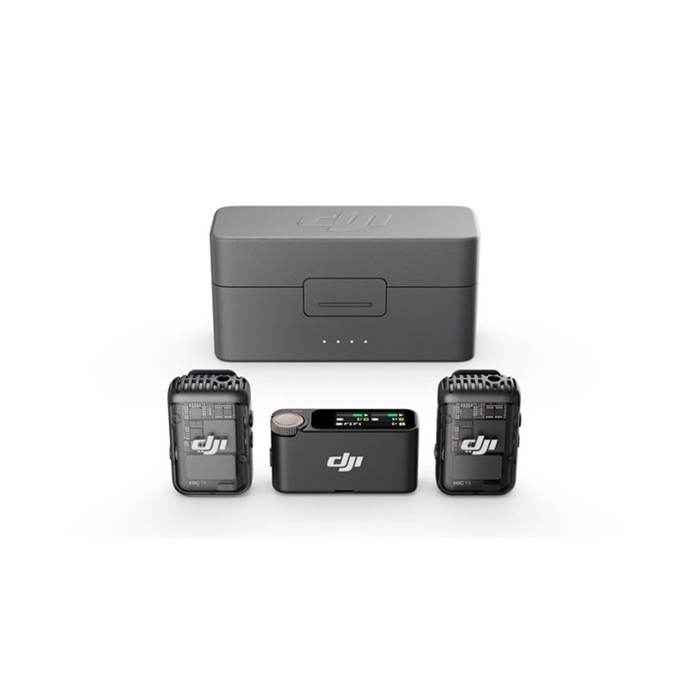 DJI MIC 2 KABLOSUZ MİKROFON (2TX-1RX-CHARGING CASE) (RESMI DIST GARANTILI) 