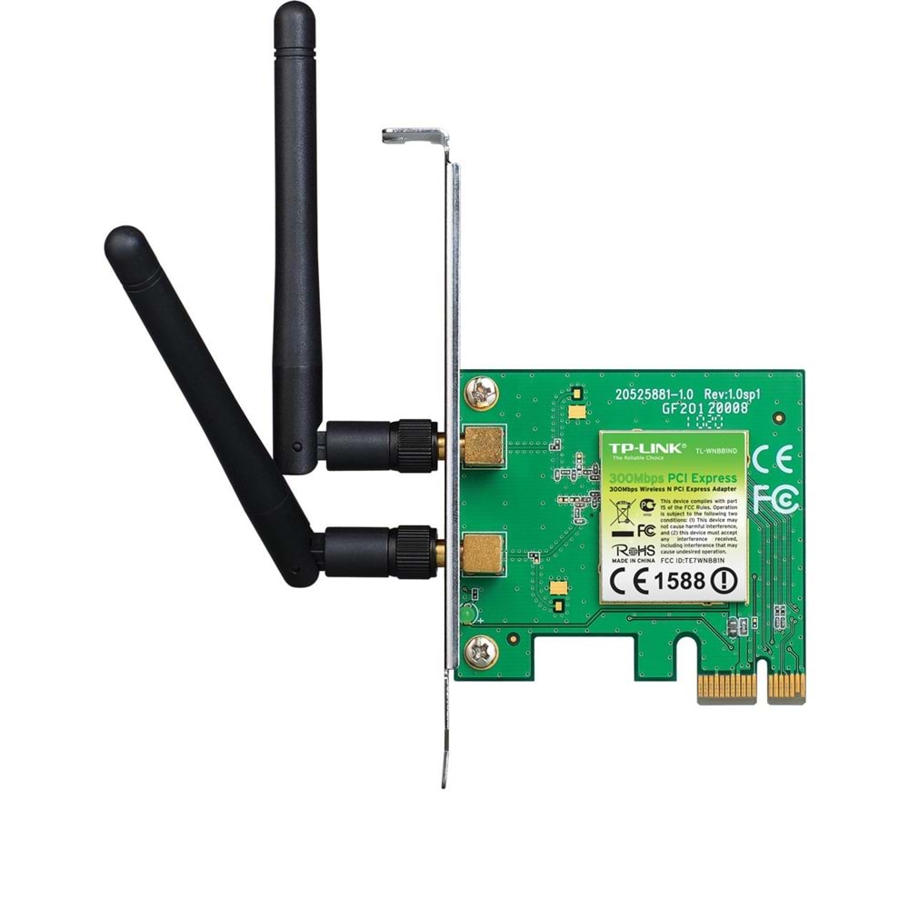 TP-LINK TL-WN881ND 300MBPS 2 ANTEN KABLOSUZ N PCI EXPRESS WIFI ADAPTOR 