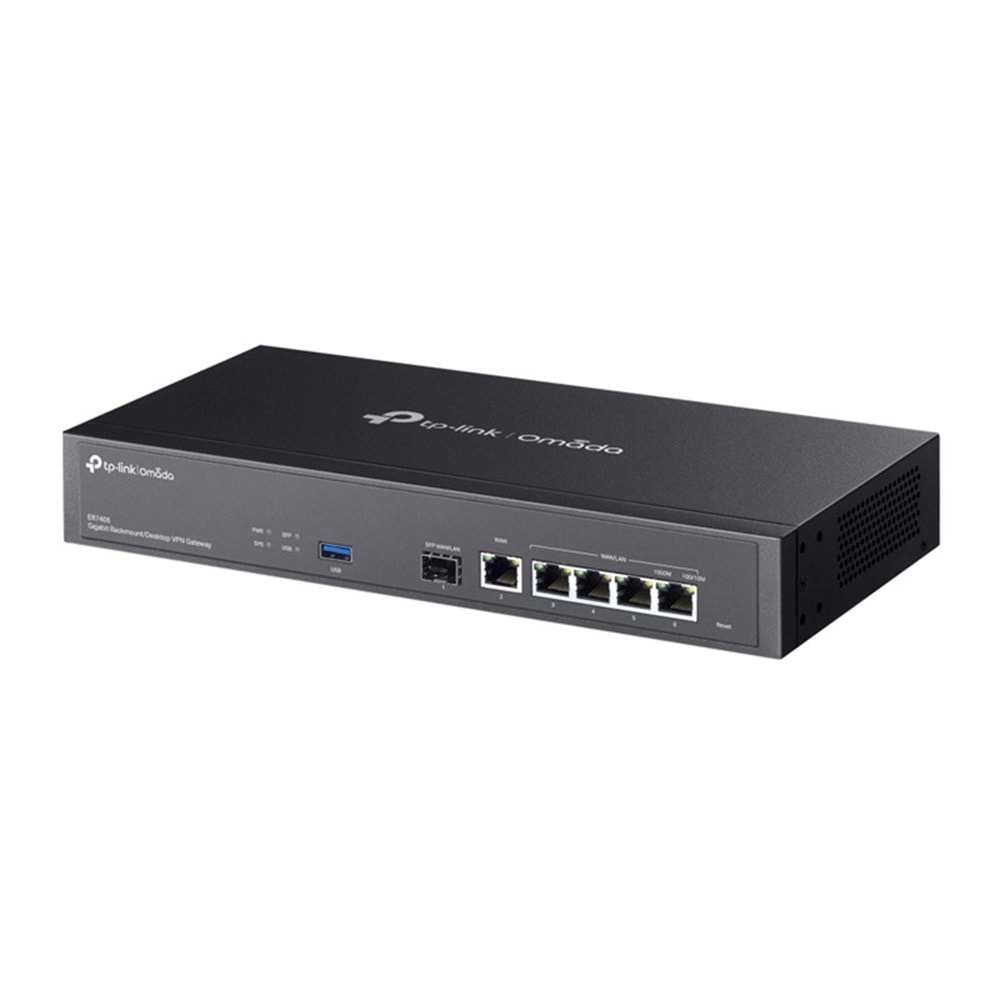 TP-LINK OMADA ER7406 GIGABIT 1XSFP WAN/LAN, 1XRJ45 WAN, 4X WAN/LAN RACKMOUNT VPN ROUTER 