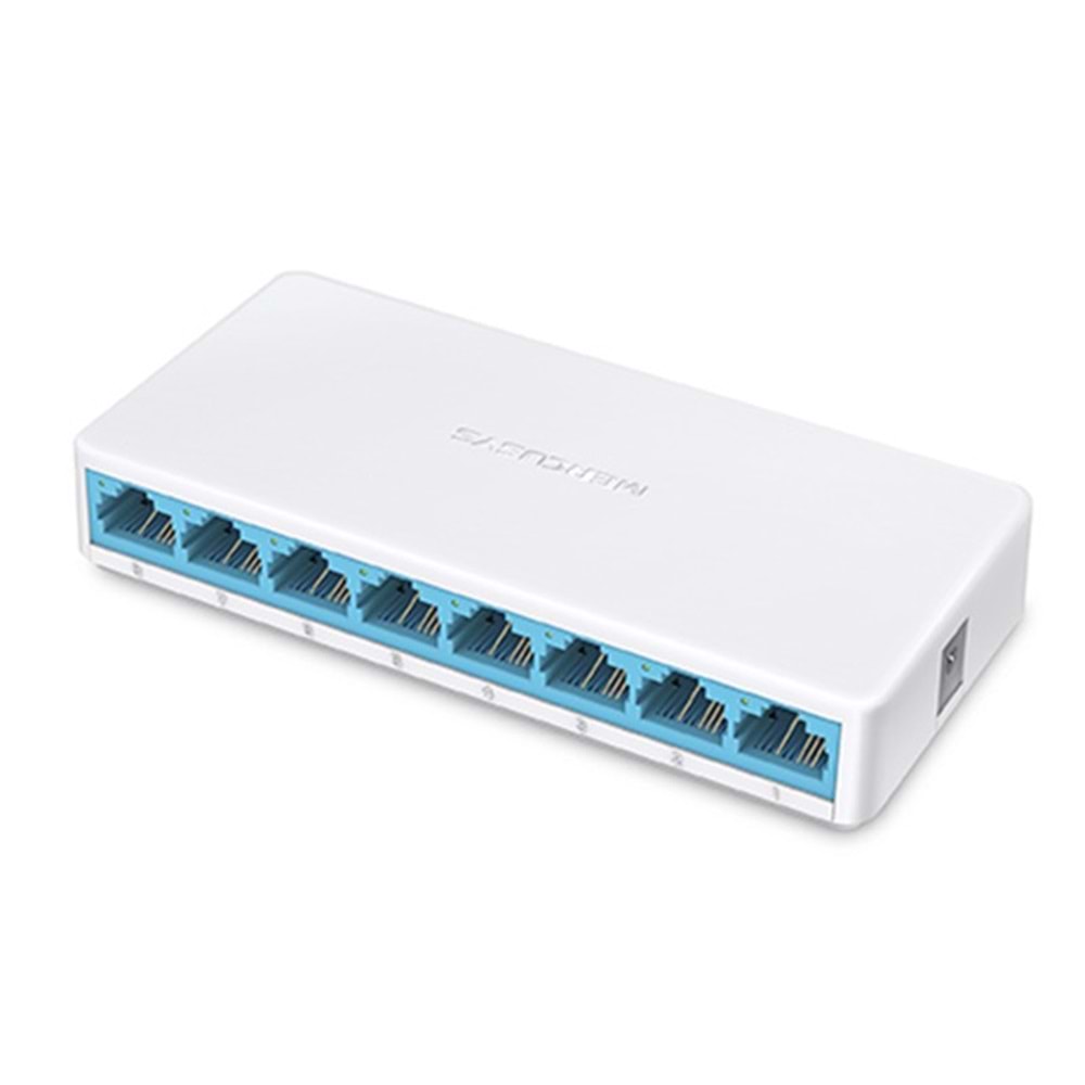 TP-LINK MERCUSYS MS108 8 PORT 10/100 PLASTİK KASA SWITCH 