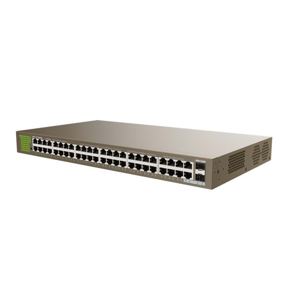 IP-COM IP-G1050F 48 PORT GIGABIT + 2X1GB SFP PORT RACKMOUNT SWITCH 
