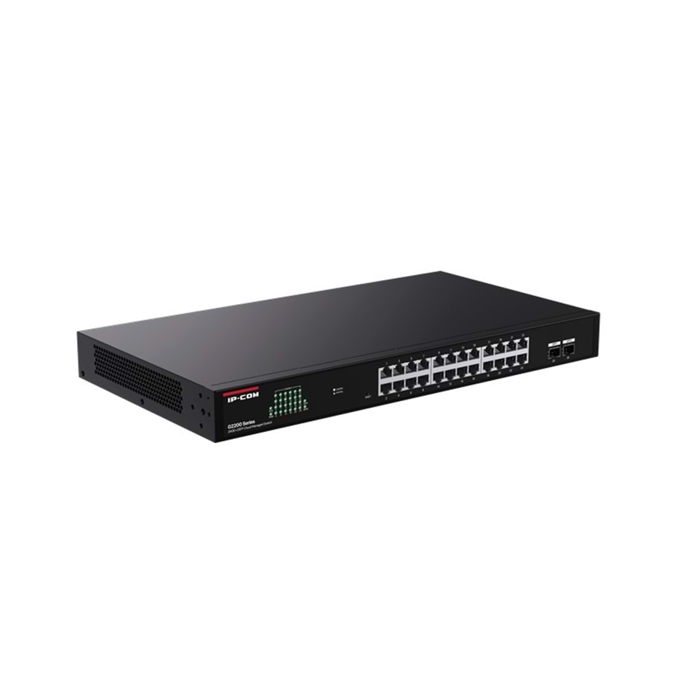 IP-COM G2226F 24 PORT GIGABIT + 2XSFP UPLINK CLOUD YÖNETİLEBİLİR RACKMOUNT SWITCH 