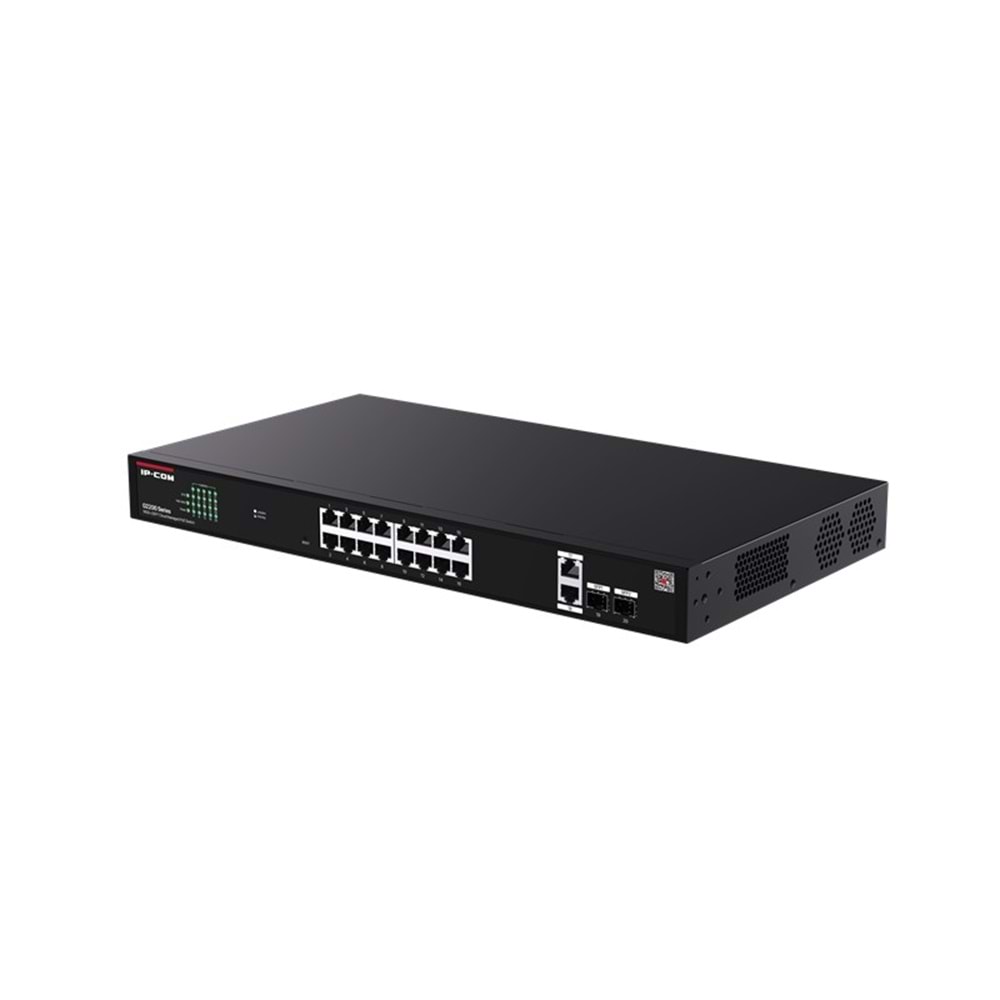 IP-COM G2220P-16-250W 16 PORT GIGABIT+2XRJ45/SFP UPLINK 230W POE CLOUD YÖNETİLEBİLİR RACKMOUNT SWITCH 