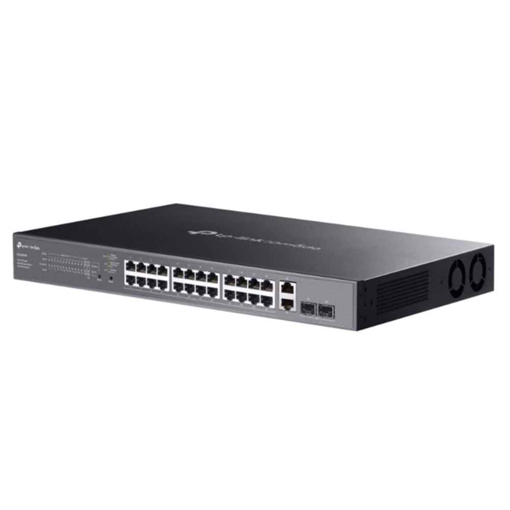 TP-LINK OMADA ES228GMP 24 PORT GIGABIT+ 2XGB SFP+2XGB RJ45 UPLINK CLOUD L2 YÖNETİLEBİLİR 384W POE RACKMOUNT SWITCH 