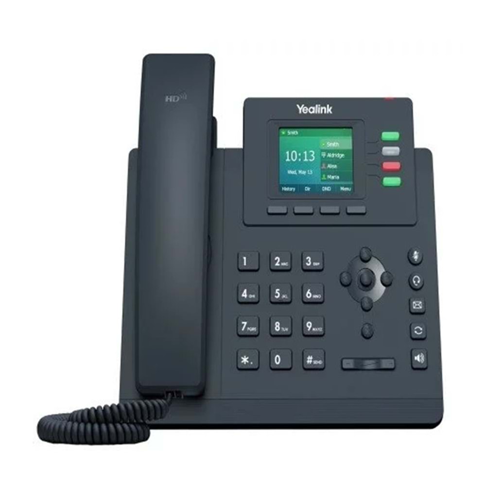 YEALİNK SIP-T33G 2.4 INC RENKLİ EKRAN HD SES GÜRÜLTÜ ENGELLEME POE DESTEKLİ MASAÜSTÜ TELEFON 