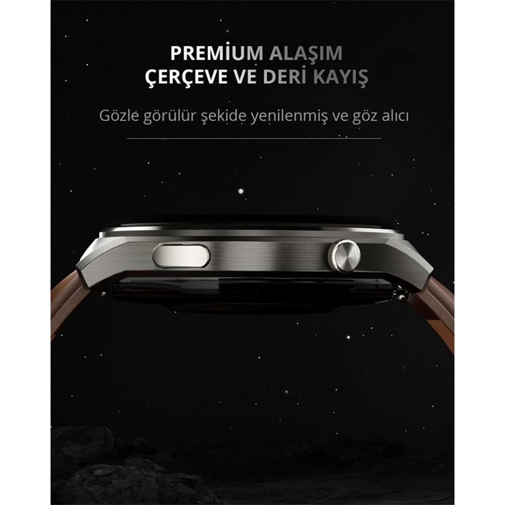 AUKEY SW-2U-GY AKILLI SAAT 3.6CM AMOLED EKRAN VE 15 GÜN PİL ÖMRÜ IP68 GRİ 