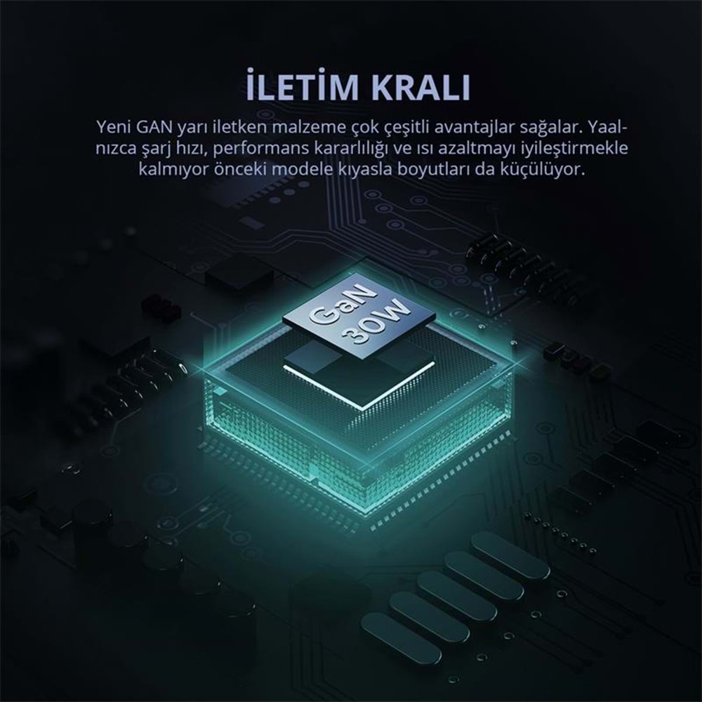 AUKEY PA-B1L-WH 30W OMNİA II MİNİ GAN TYPE-C PD ŞARJ ADAPTÖRÜ 